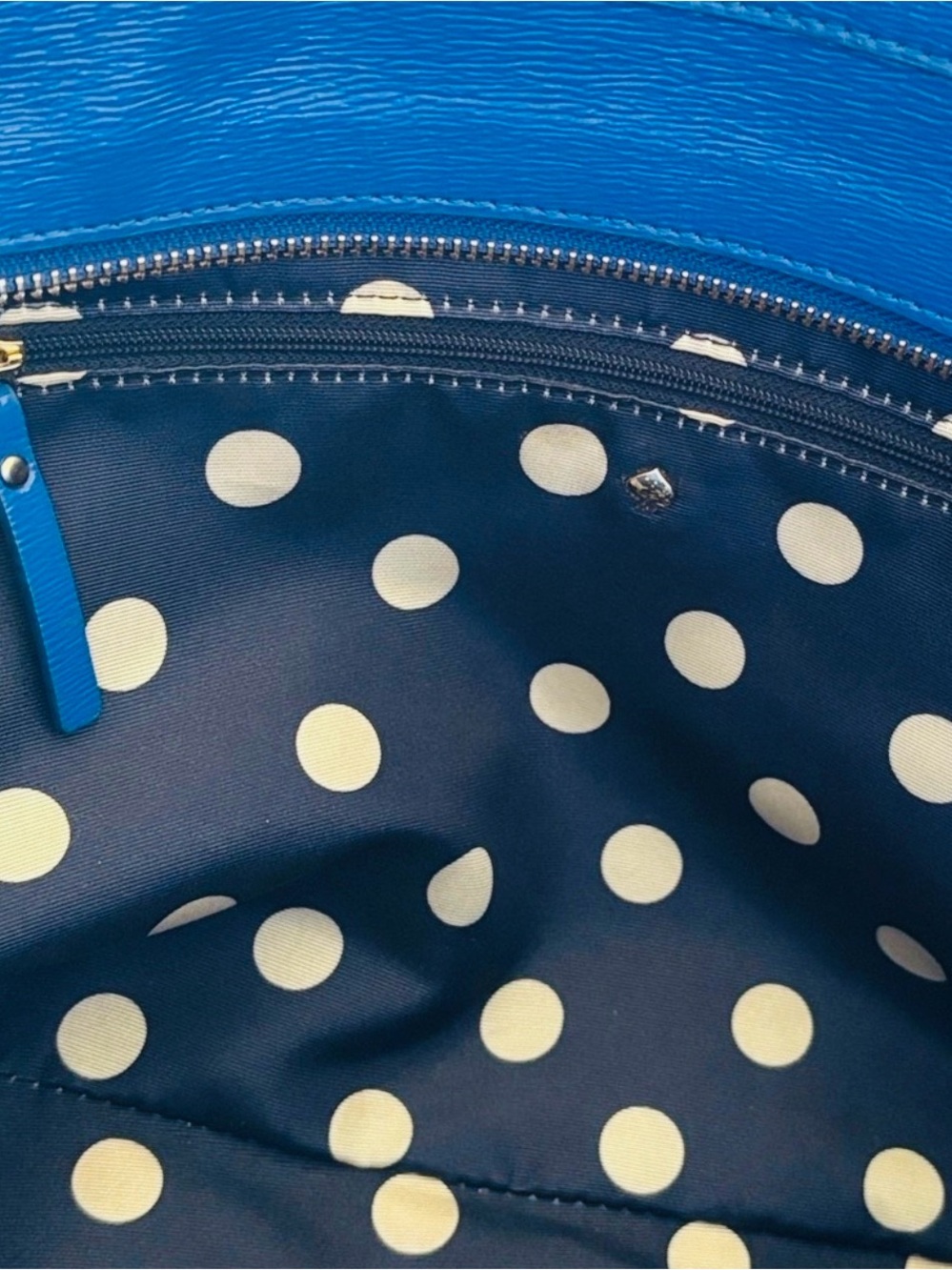 kate spade Blue Patent Leather Tote - Picture 8 of 8